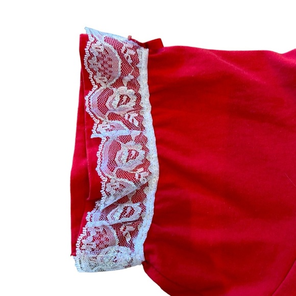 Vintage 80s I Love You Heart Tee Lace Puffy Paint - Picture 4 of 6